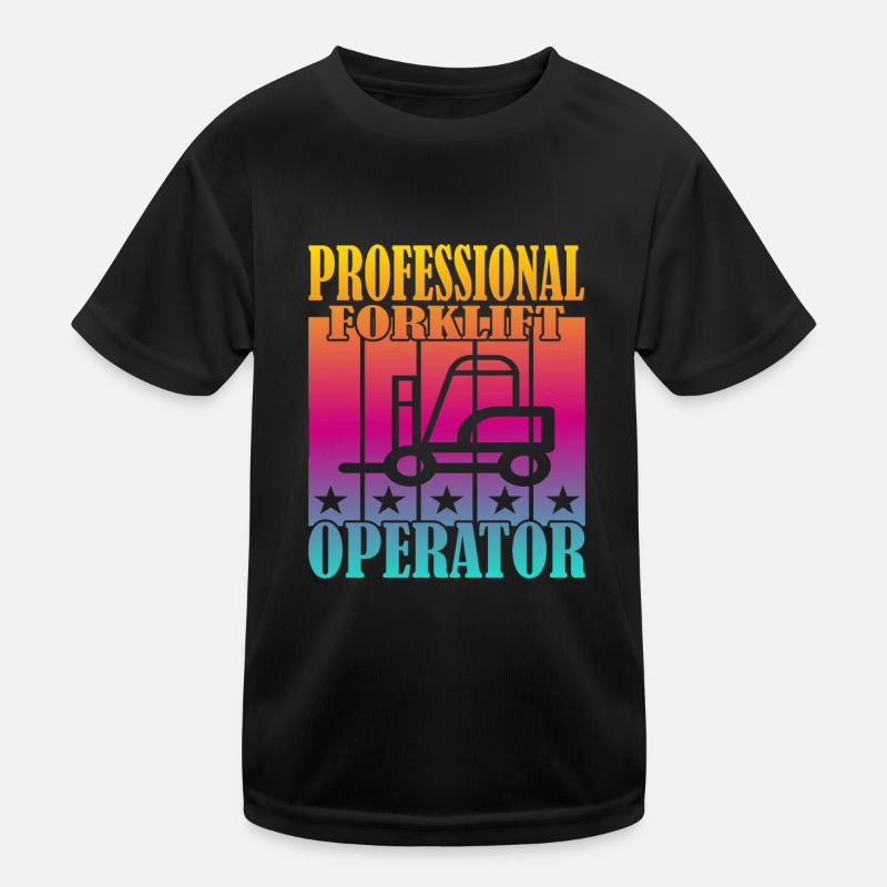 Opérateur de chariot élévateur professionnel T-shirt sport Enfant
