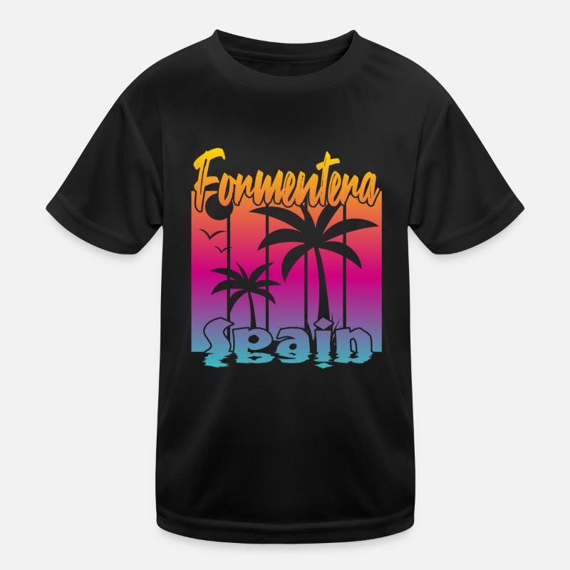 Formentera Spain Kinder Funktions-T-Shirt