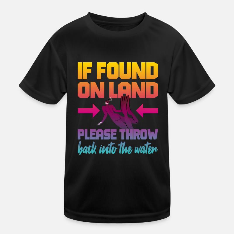 Fun Diver Diving Snorkeling Kids Functional T-Shirt
