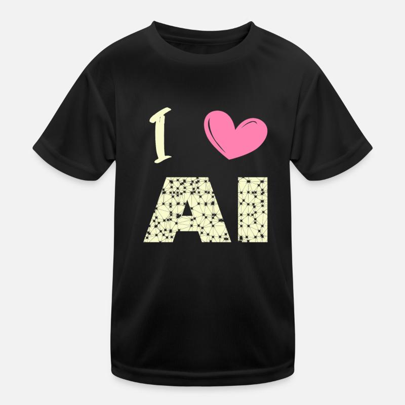 J’aime l’IA T-shirt sport Enfant