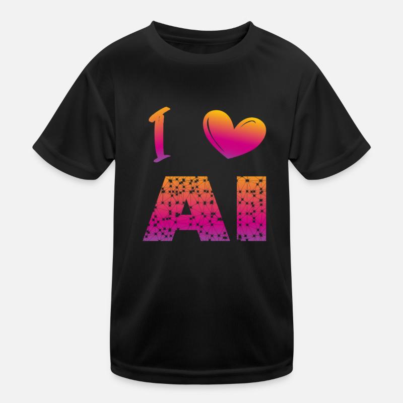 J’aime l’IA T-shirt sport Enfant