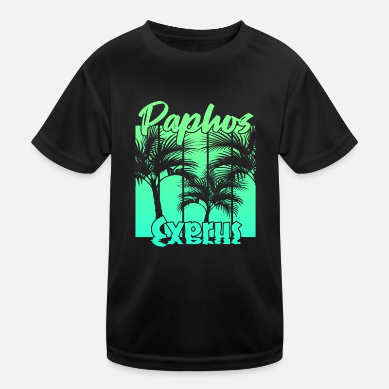 Paphos Cyprus Kinder Funktions-T-Shirt