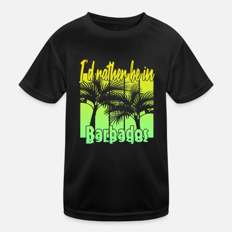 I'd rather be in Barbados Kids Functional T-Shirt
