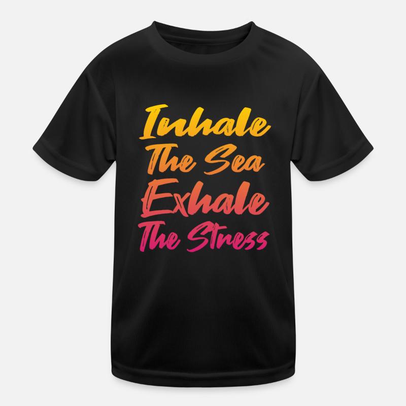 Conception de yoga de plage T-shirt sport Enfant
