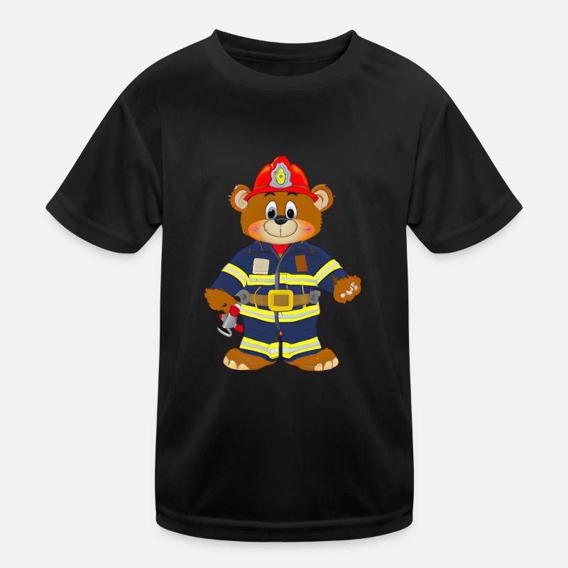 Pompier Ours T-shirt sport Enfant