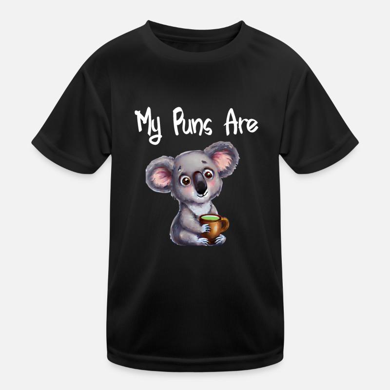 my puns are koala tea Kinder Funktions-T-Shirt