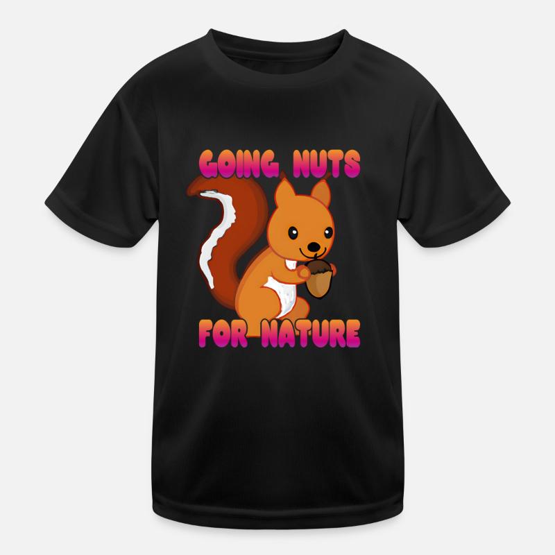 Going Nuts For Nature Kids Functional T-Shirt