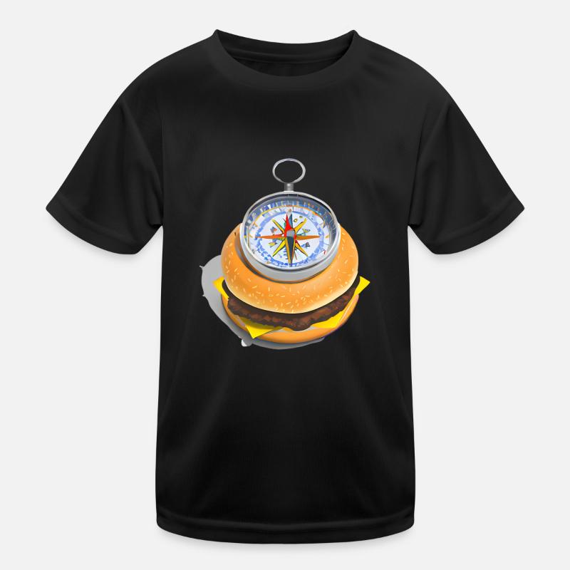 Cheeseburger Kompass Kinder Funktions-T-Shirt