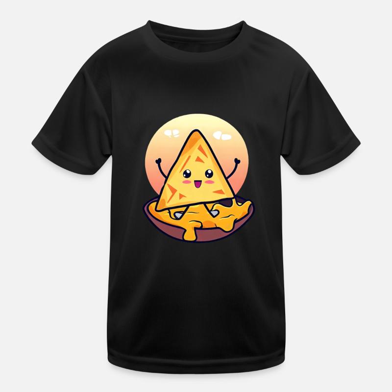 Chips de nacho dans un bain de fromage crémeux T-shirt sport Enfant