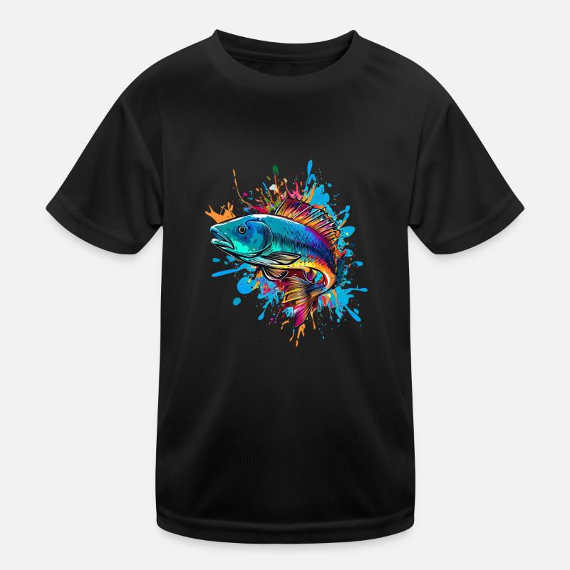 Poisson coloré T-shirt sport Enfant