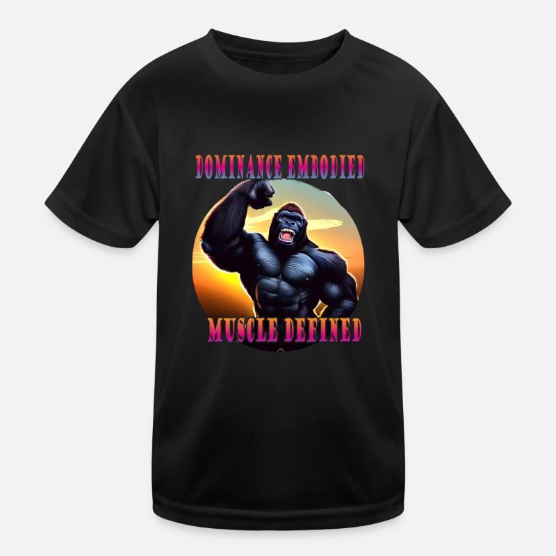 Dominance embodied muscle defined Kinder Funktions-T-Shirt