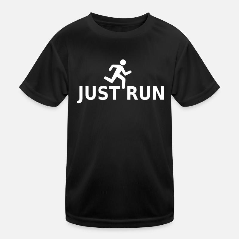 Just Run Runner Jogging Kids Functional T-Shirt