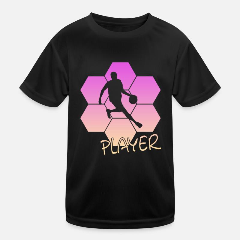 Basketball Kinder Funktions-T-Shirt