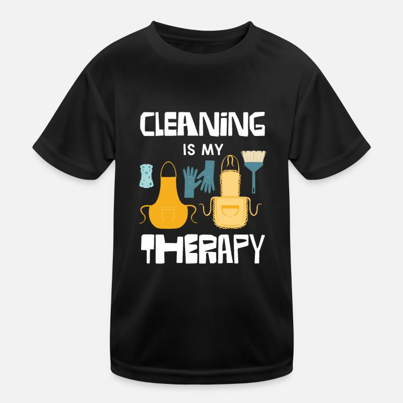 Cleansing Is My Therapy Apron Fun Kids Functional T-Shirt