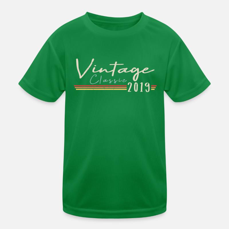 Vintage Original since 2019 Birthday Retro 2019 Kids Functional T-Shirt