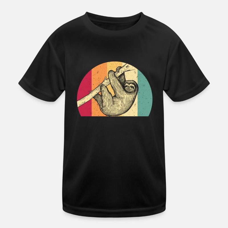 Retro Sloth Kids Functional T-Shirt