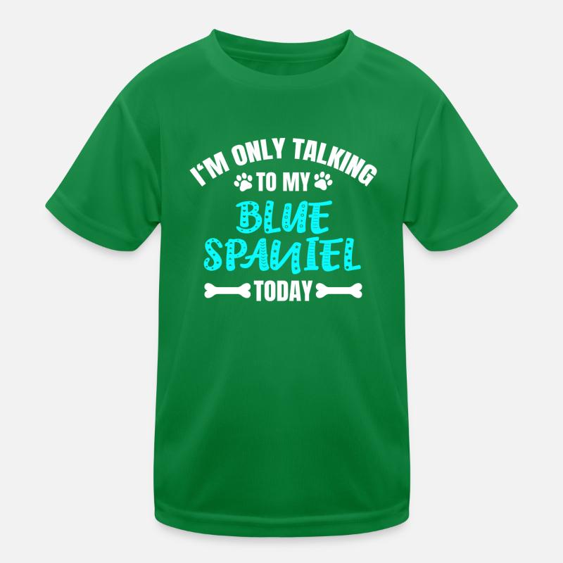 Blue Spaniel Kinder Funktions-T-Shirt