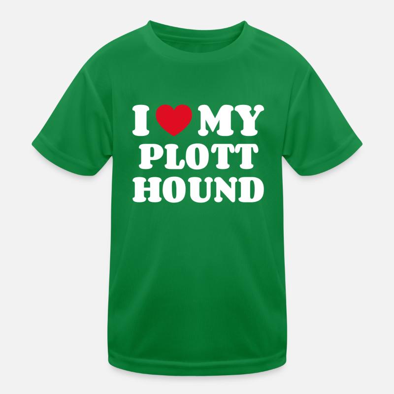 I Love My Plott Hound Kinder Funktions-T-Shirt