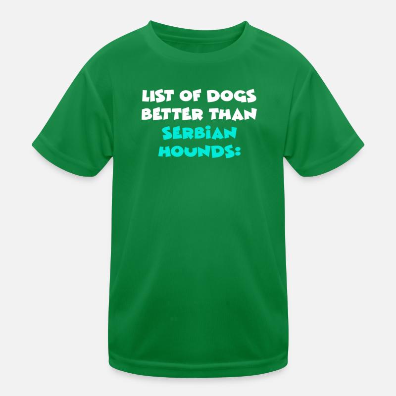 Chiens serbes T-shirt sport Enfant