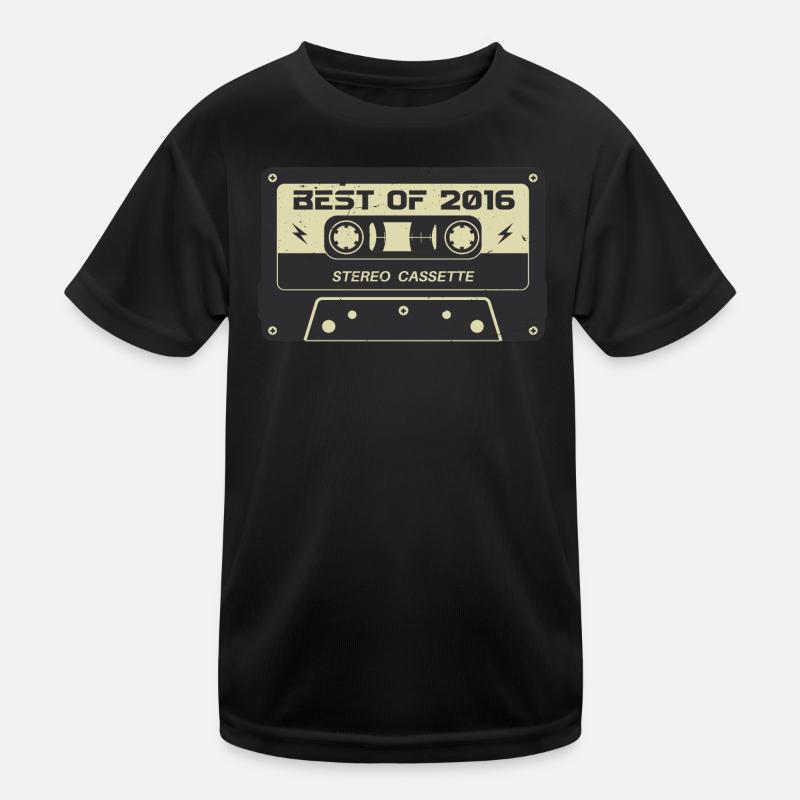 Cassette rétro 2016 millésime 2016 anniversaire 2016 T-shirt sport Enfant