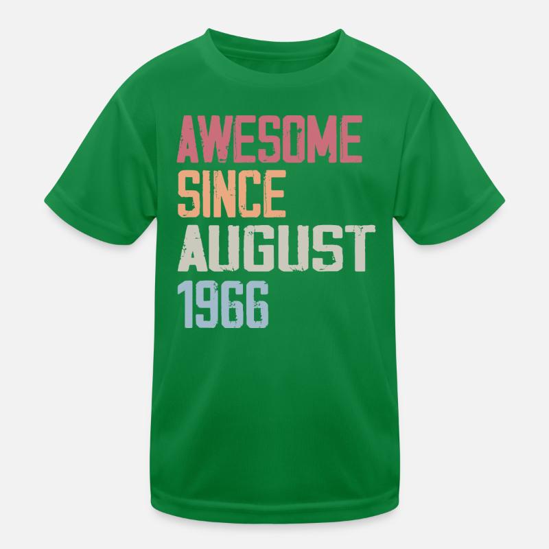 1966 August - August 1966 Geburtstagsgeschenk Kinder Funktions-T-Shirt