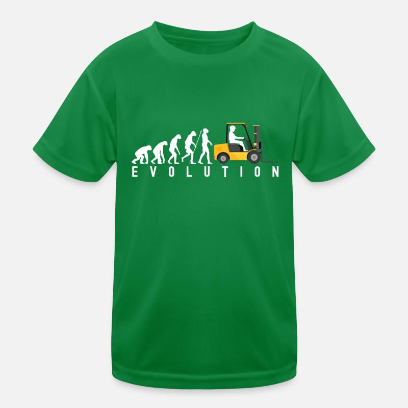 Employé d'entrepôt évolution conducteur de chariot élévateur disant T-shirt sport Enfant
