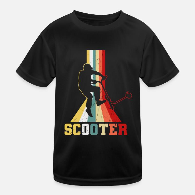 Scooter stunt kick scooter gift idea Kids Functional T-Shirt