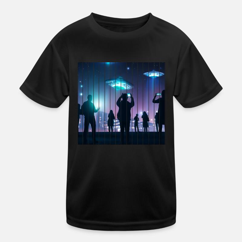Ufo Sichtung Kinder Funktions-T-Shirt