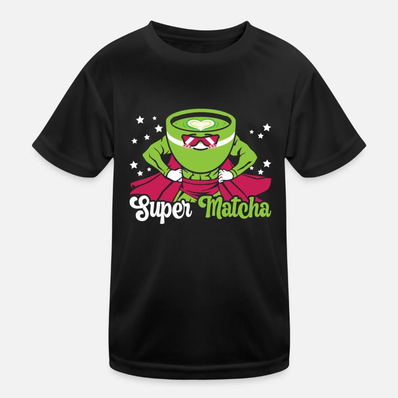 Matcha Tee Liebhaber Matcha Sprüche Tee Zeit Kinder Funktions-T-Shirt