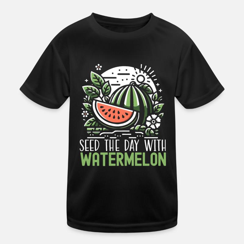 Funny Watermelon Summer Kids Functional T-Shirt