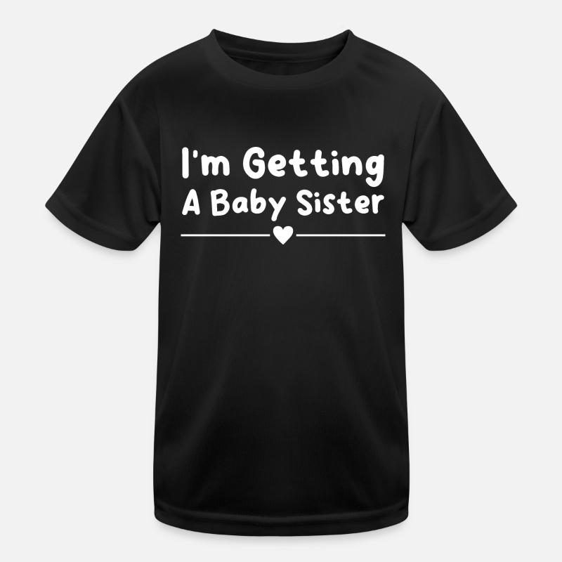 Ich werde eine kleine Schwester bekommen Kinder Funktions-T-Shirt