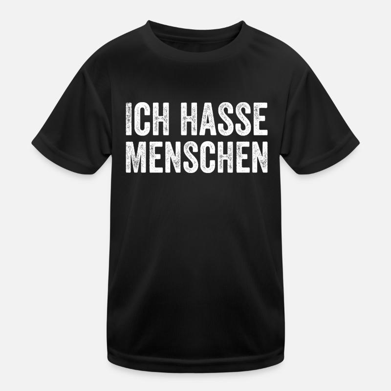 Ich hasse Menschen Kinder Funktions-T-Shirt