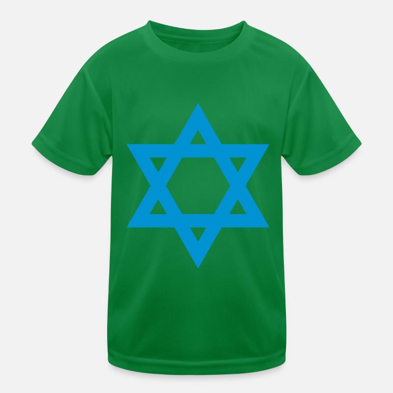 Davidstern Kinder Funktions-T-Shirt