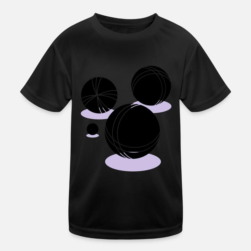 boule - Kinder Funktions-T-Shirt - Schwarz