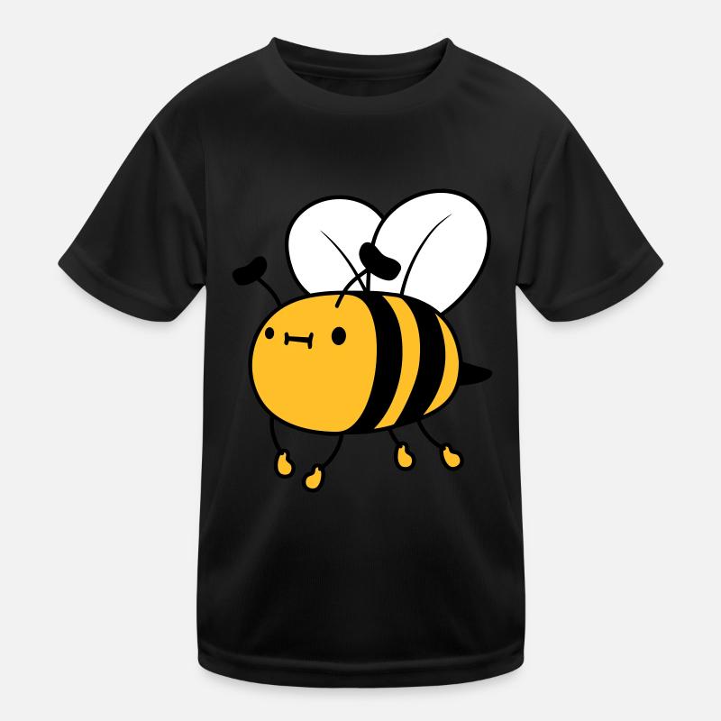 Flying cute bee Kids Functional T-Shirt