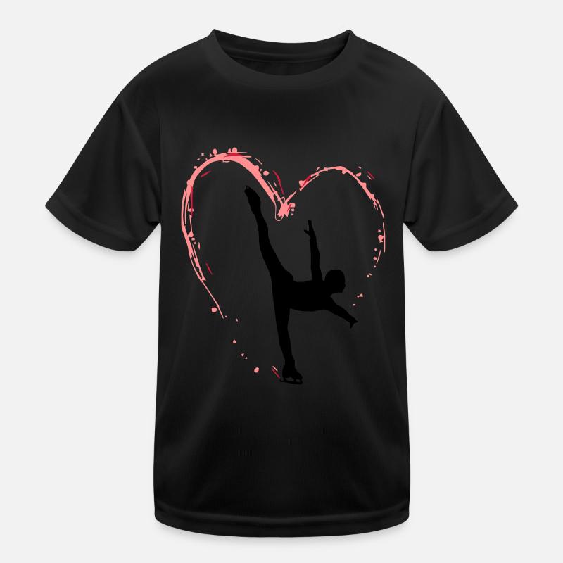 Heart skating Kids Functional T-Shirt