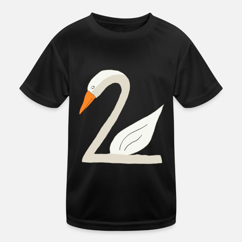 Schwan 2 Kinder Funktions-T-Shirt