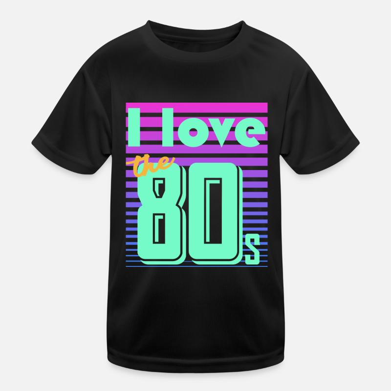 neon retro Kinder Funktions-T-Shirt