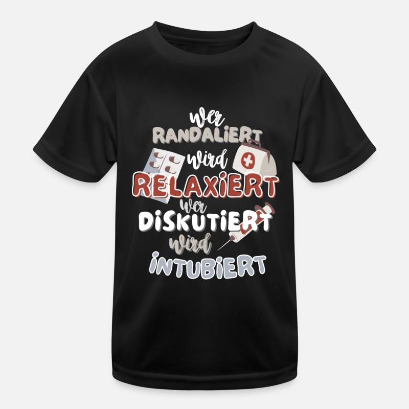Krankenhaus Krankenpfleger Pfegehelfer Arzt Spruch Kinder Funktions-T-Shirt