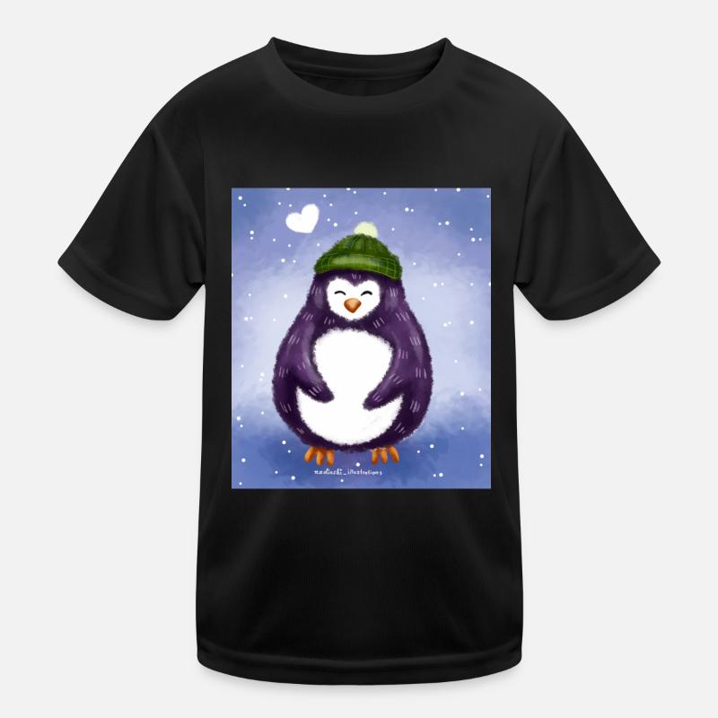 Winter Penguin Kids Functional T-Shirt