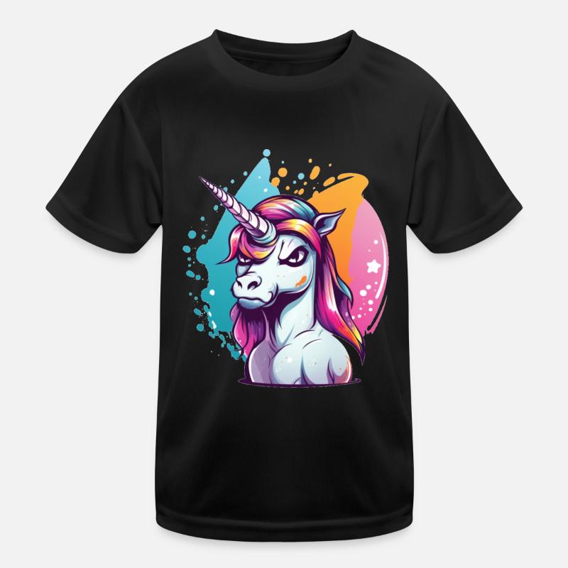Grumpy Unicorn Kids Functional T-Shirt