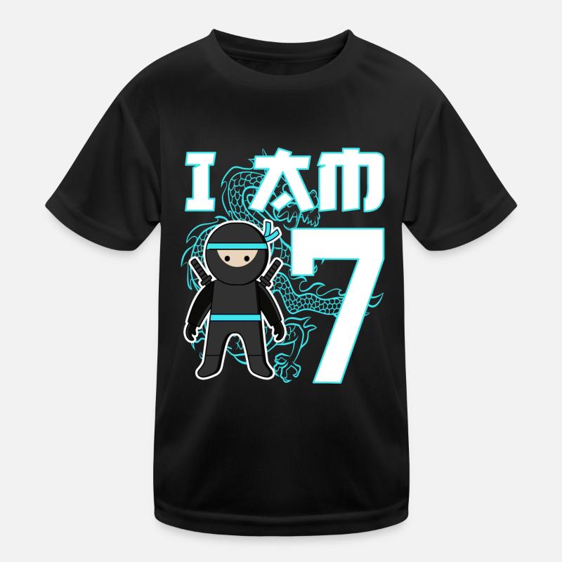 7ème anniversaire Ninja 7 ans T-shirt sport Enfant