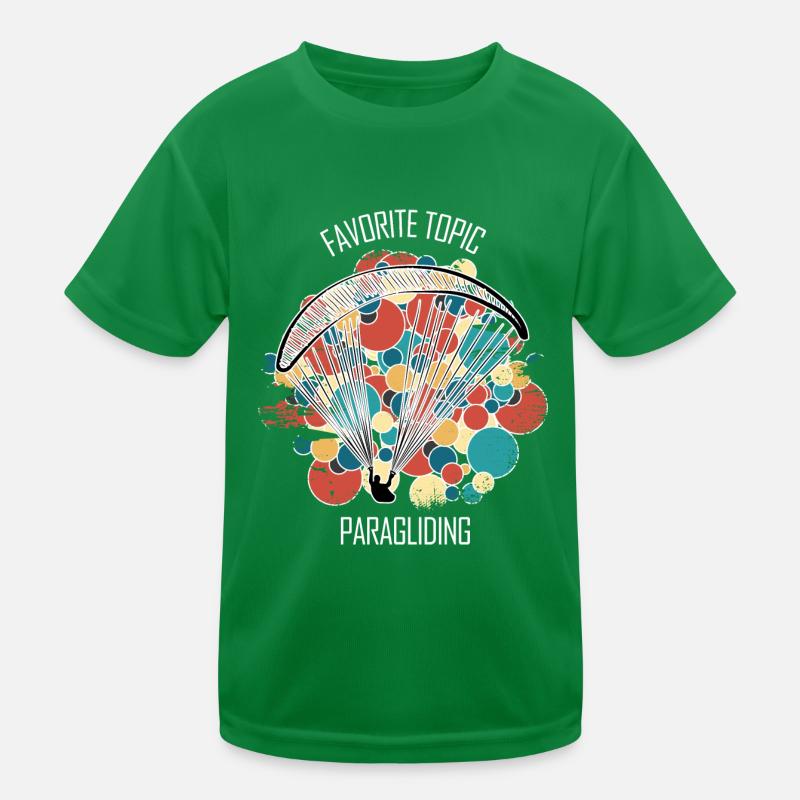 Paragliding Gleitschirm Paragleiter Paraglider Kinder Funktions-T-Shirt