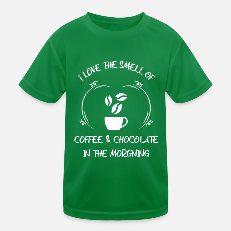 Kaffee Espresso Käffchen & Schokolade Kinder Funktions-T-Shirt