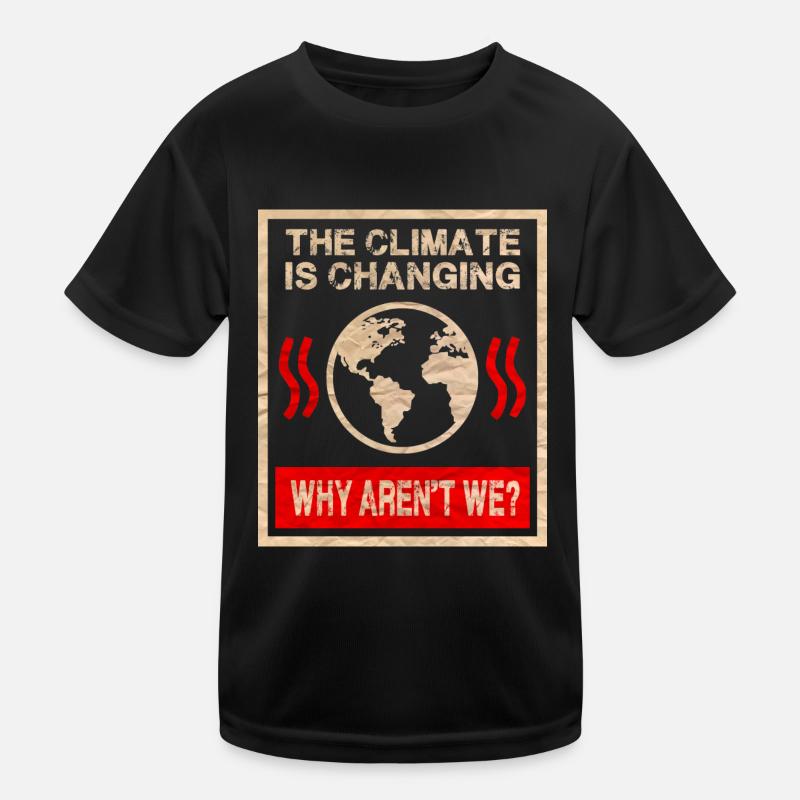 Klimawandel Kinder Funktions-T-Shirt