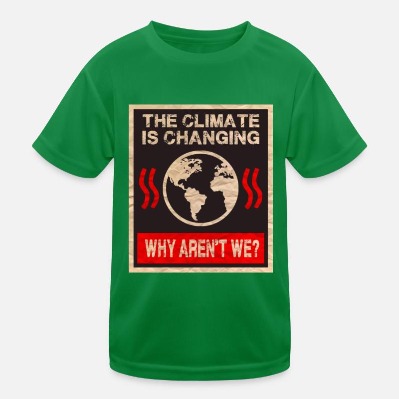Climate change Kids Functional T-Shirt