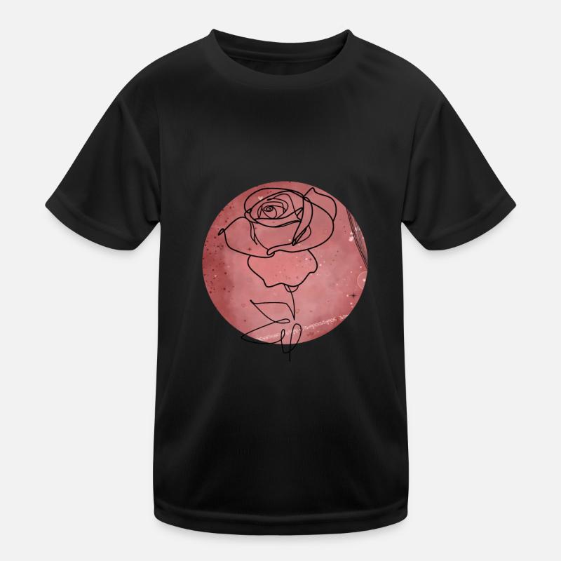 Rose minimalism Kids Functional T-Shirt