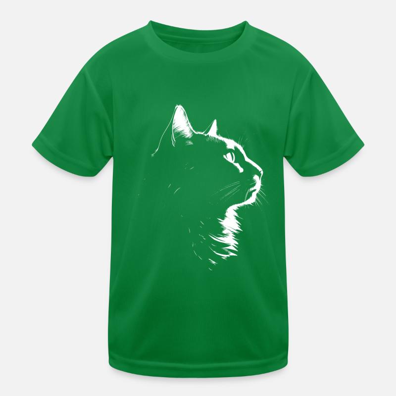 Chat, Motif De Chat T-shirt sport Enfant