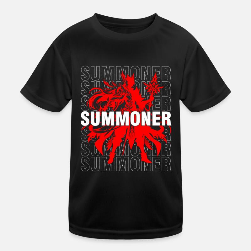 Rotes Beschwörer-RPG Kinder Funktions-T-Shirt