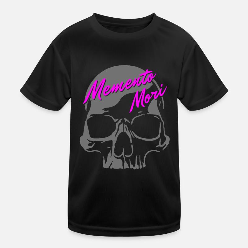 Schädel - Memento Mori Kinder Funktions-T-Shirt